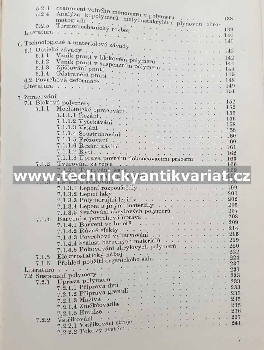 Akrylové polymery - Marek, Tomka (1964)