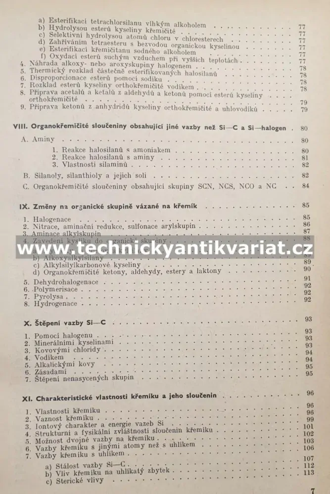 Silikony - Bažant, Chvalovský, Rathouský (1954)