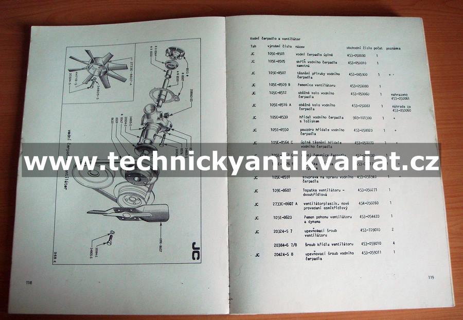 Ford Cortina 1962/1966 katalog náhradních dílů