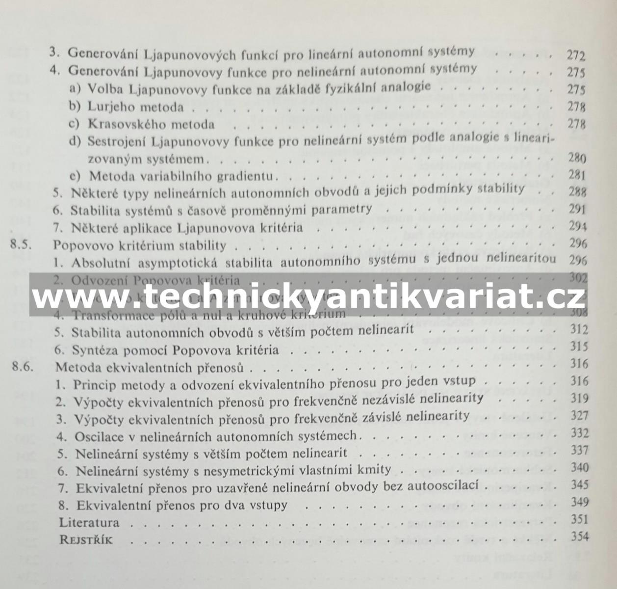 Nelineární dynamické systémy - Kotek, Kubík, Razím (1973)