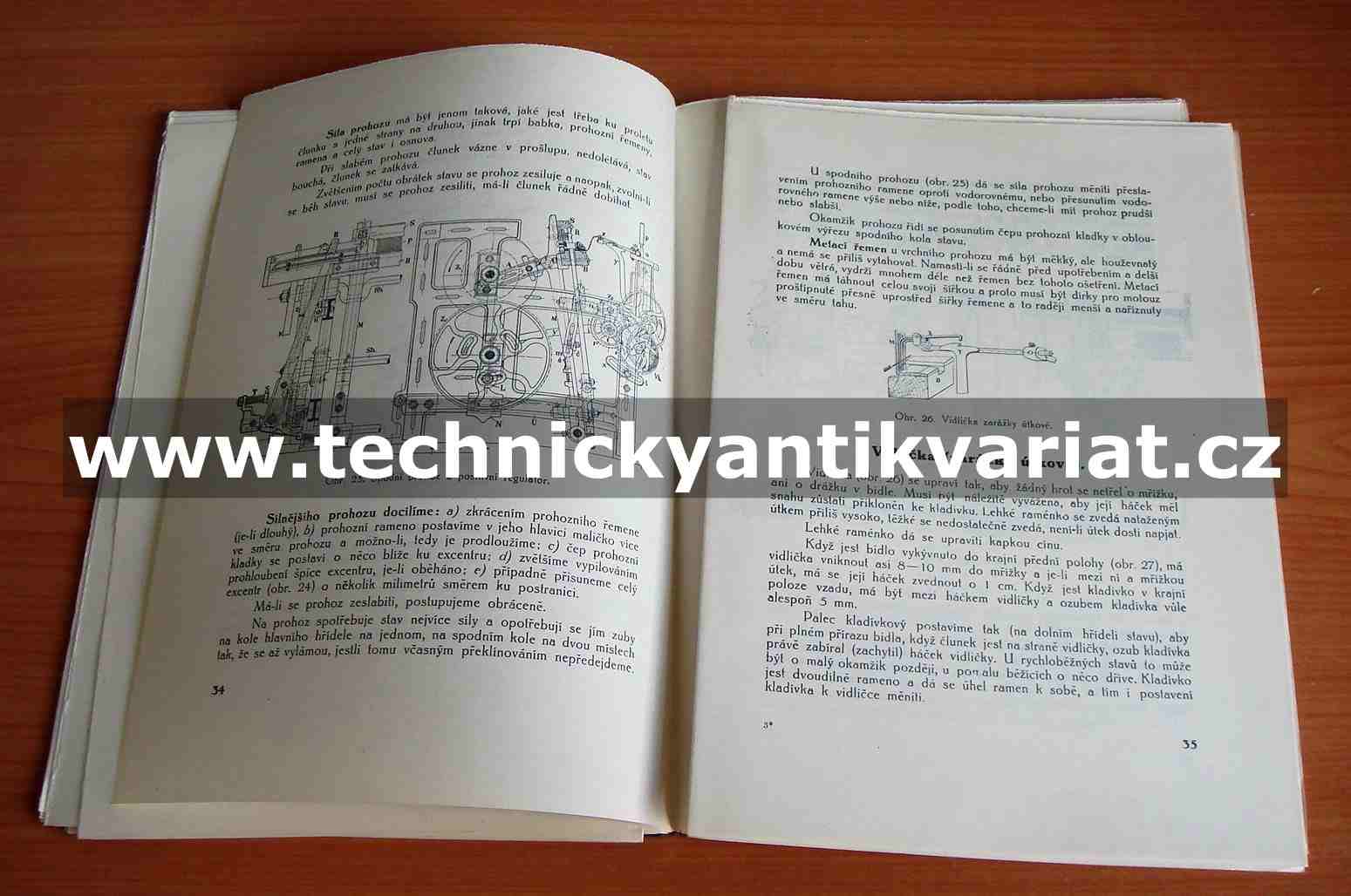 Montáž tkalcovského stavu bavlnářského