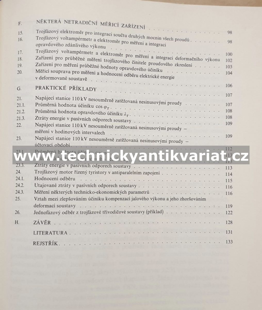 Měření, hodnocení a kvalita odběru elektrické energie v provozu tyristorových zařízení - Richard Drechsler (1982)
