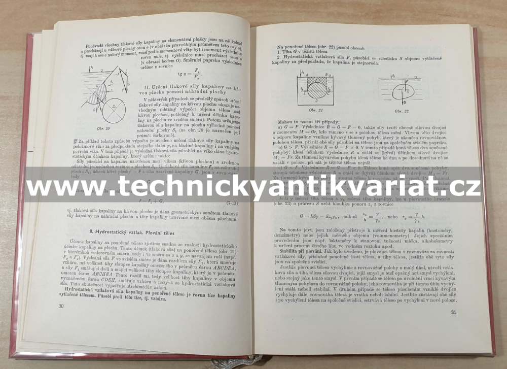 Technická mechanika pro elektrotechnické obory II. Hydromechanika a termodynamika - Hašek, Nožička (1968)