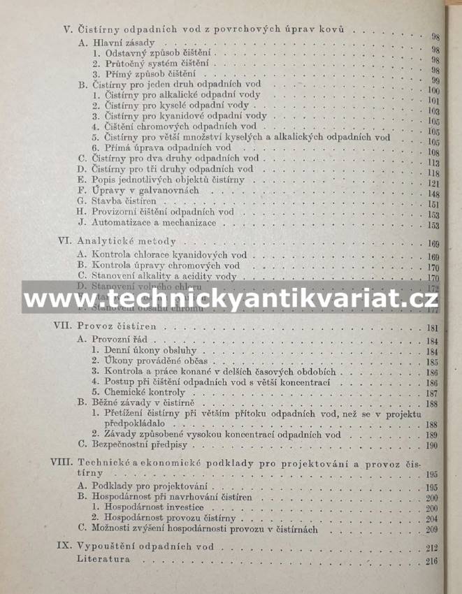 Čištění odpadních vod z povrchové úpravy kovů - Šolín, Ptáček (1965)
