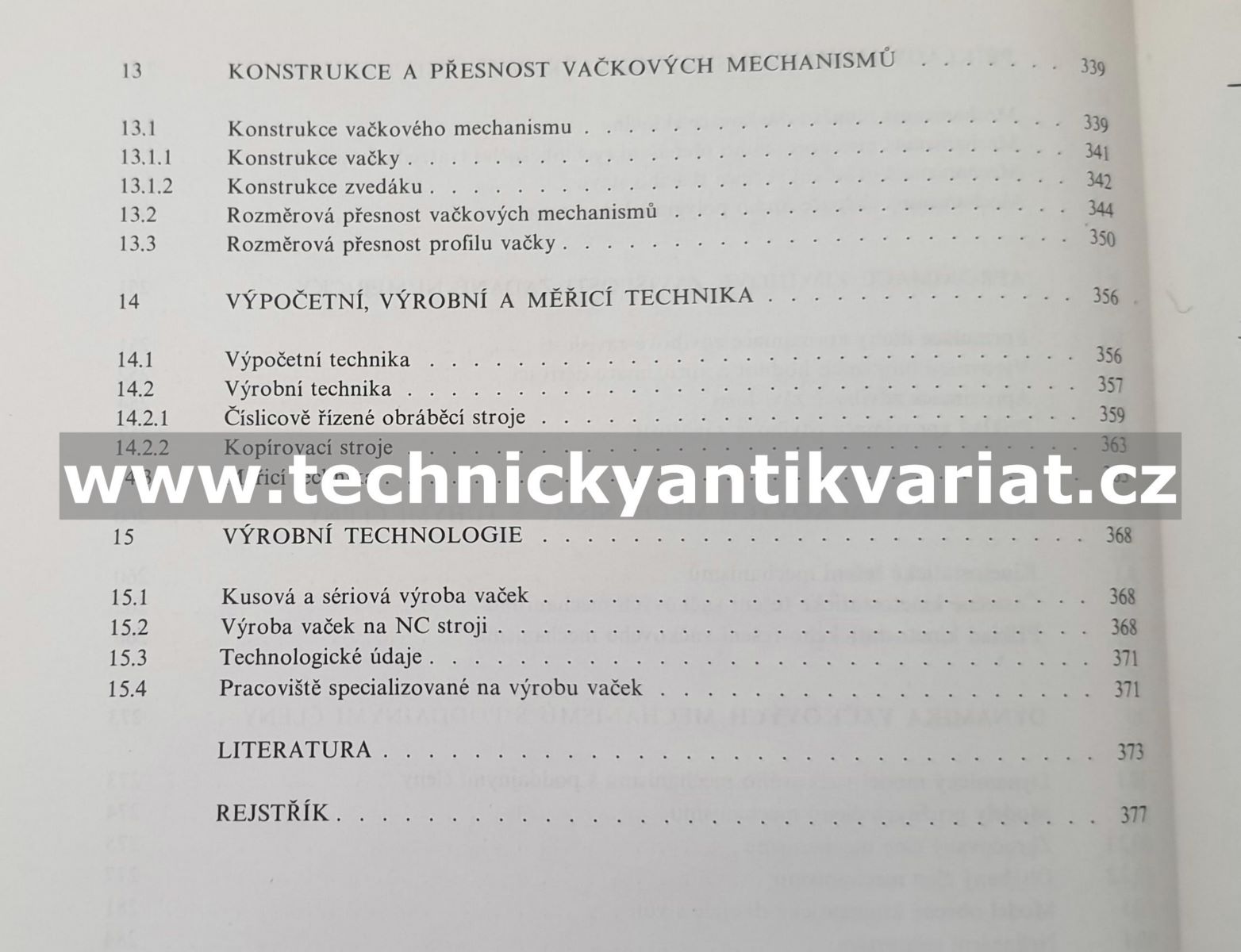 Vačkové mechanismy - Koloc, Václavík (1988)