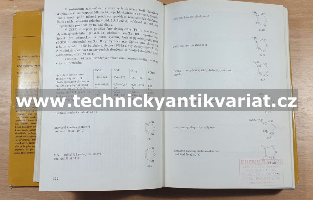 Epoxidové pryskyřice - M.Lidařík (1983)