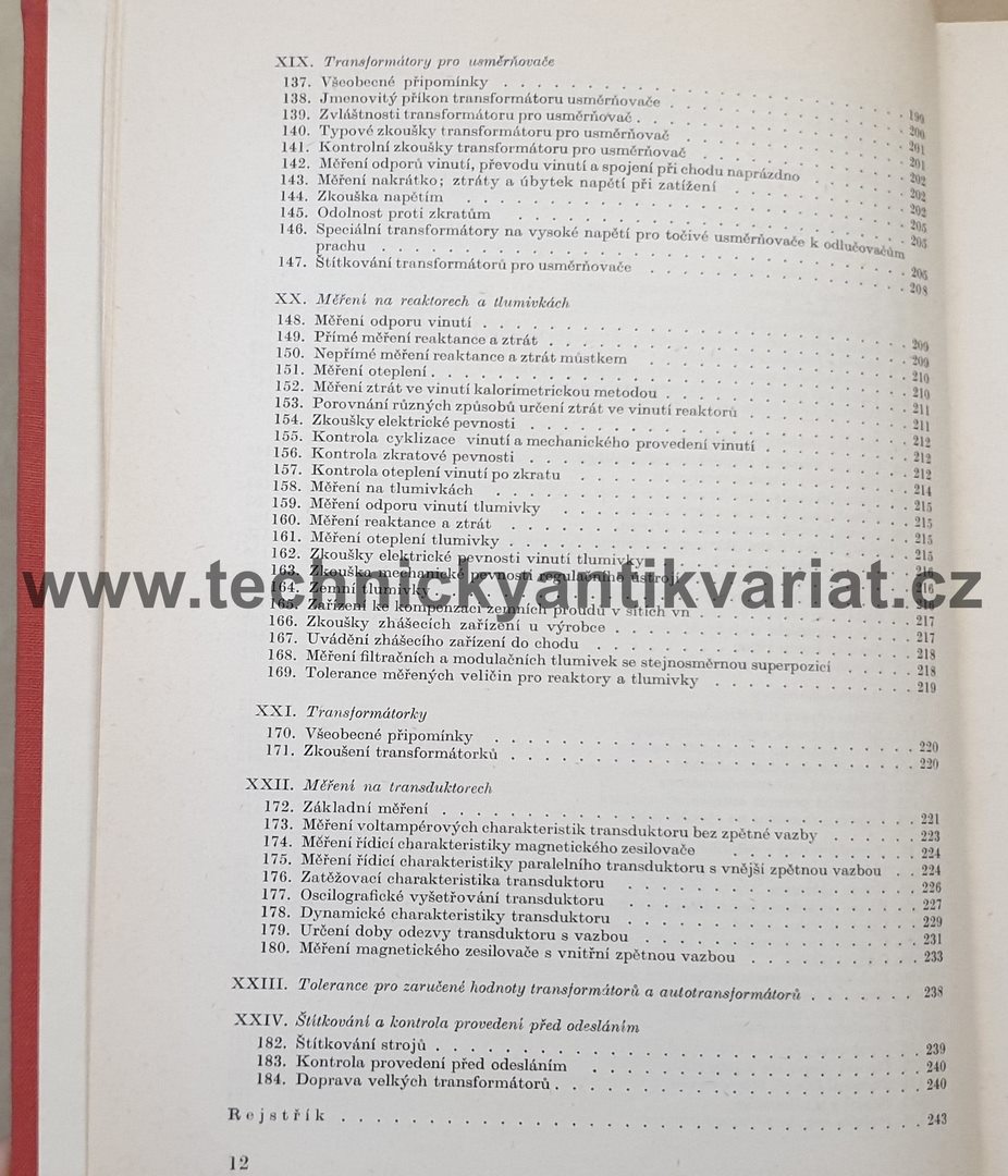 Měření na elektrických strojích 2. Měření na transformátorech (1959)