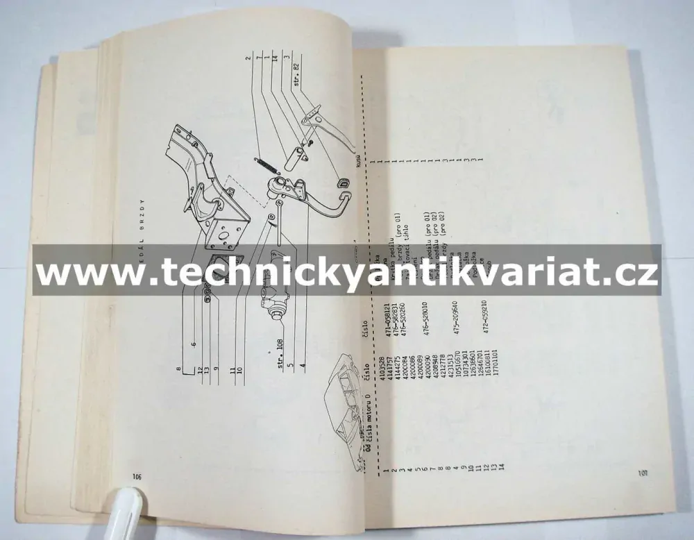 Fiat 128 - Katalog náhradních dílů (1975)