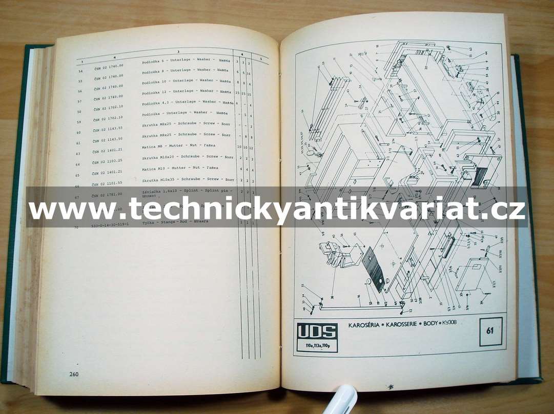 UDS 110a, 113a, 110p