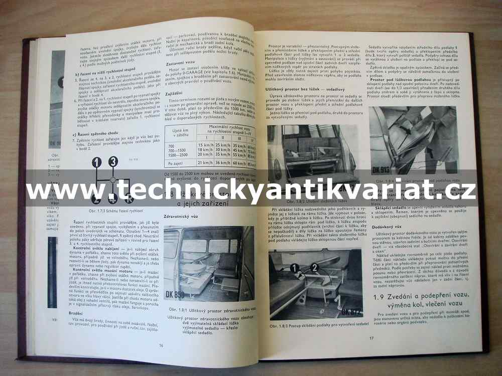 Škoda 1203 zdravotnický, dodávkový - dílenská příručka (1969)