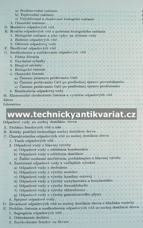Problém továrenských odpadových vod na Slovensku - Kubelka, Boško (1962)