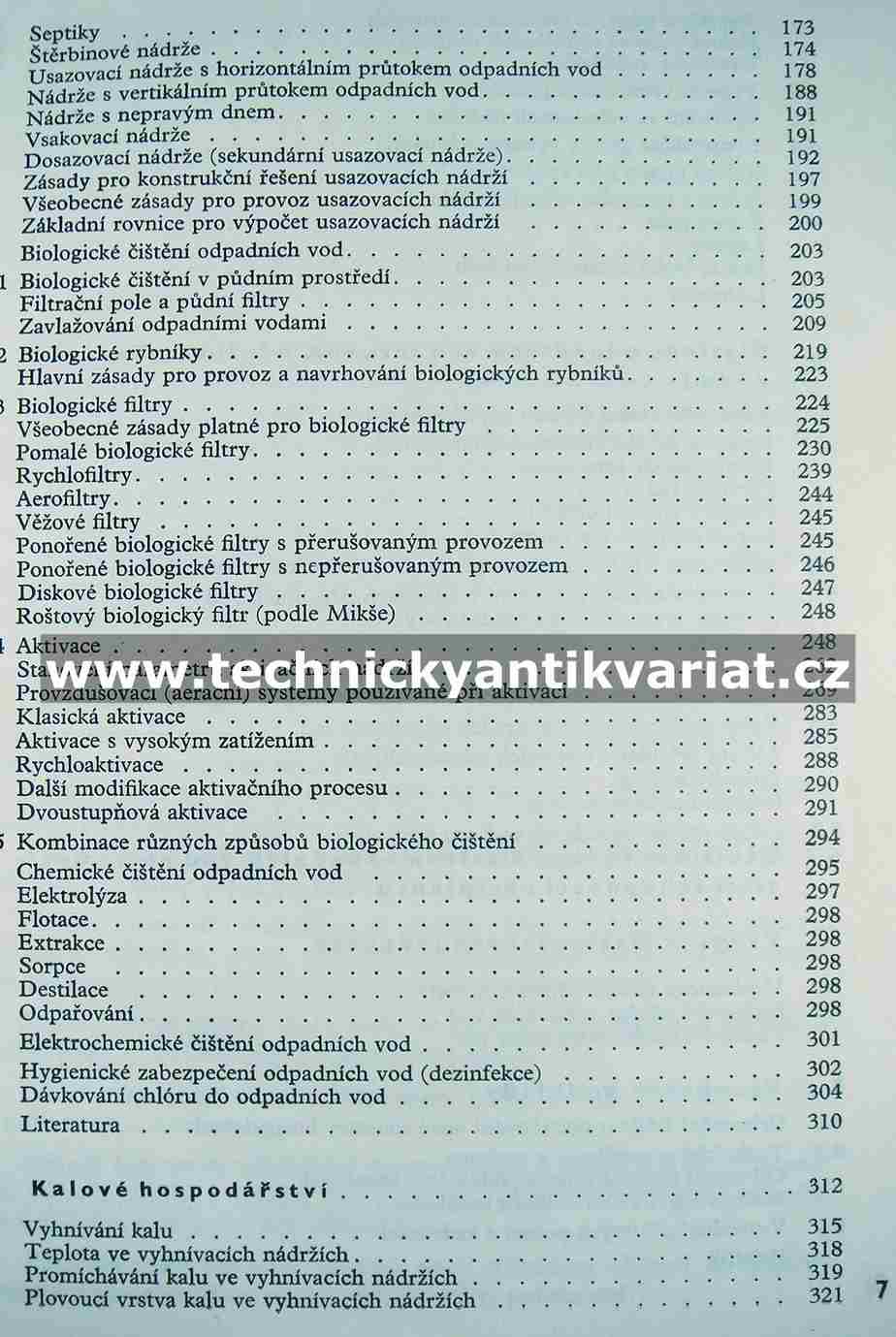 Odvádění a čištění odpadních vod ze sídlišť - Štícha, Bulíček, Hála (1970)