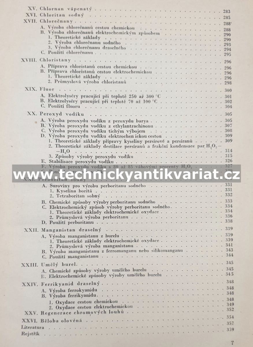 Elektrochemické pochody v anorganickém průmyslu - Albert Regner (1954)