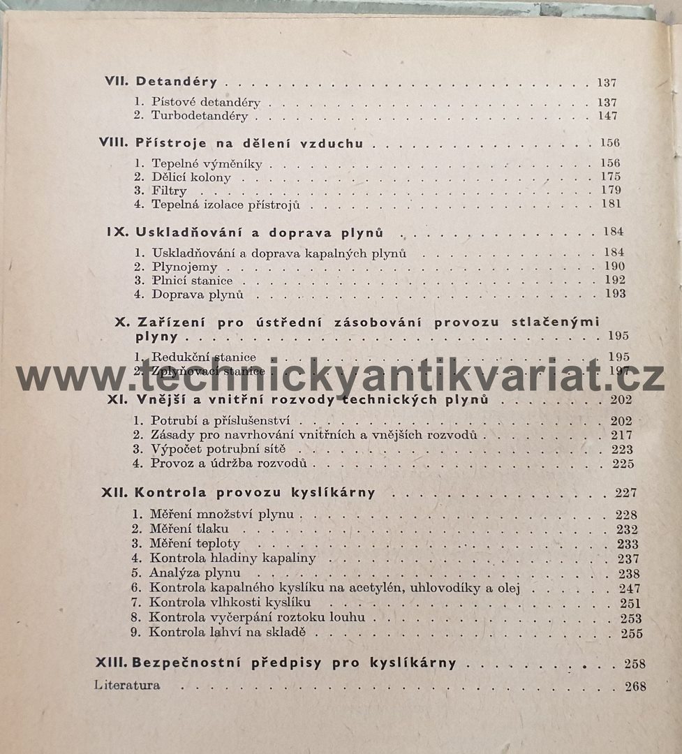 Průmyslová zařízení na výrobu kyslíku a dusíku - Osr, Růžička (1964)
