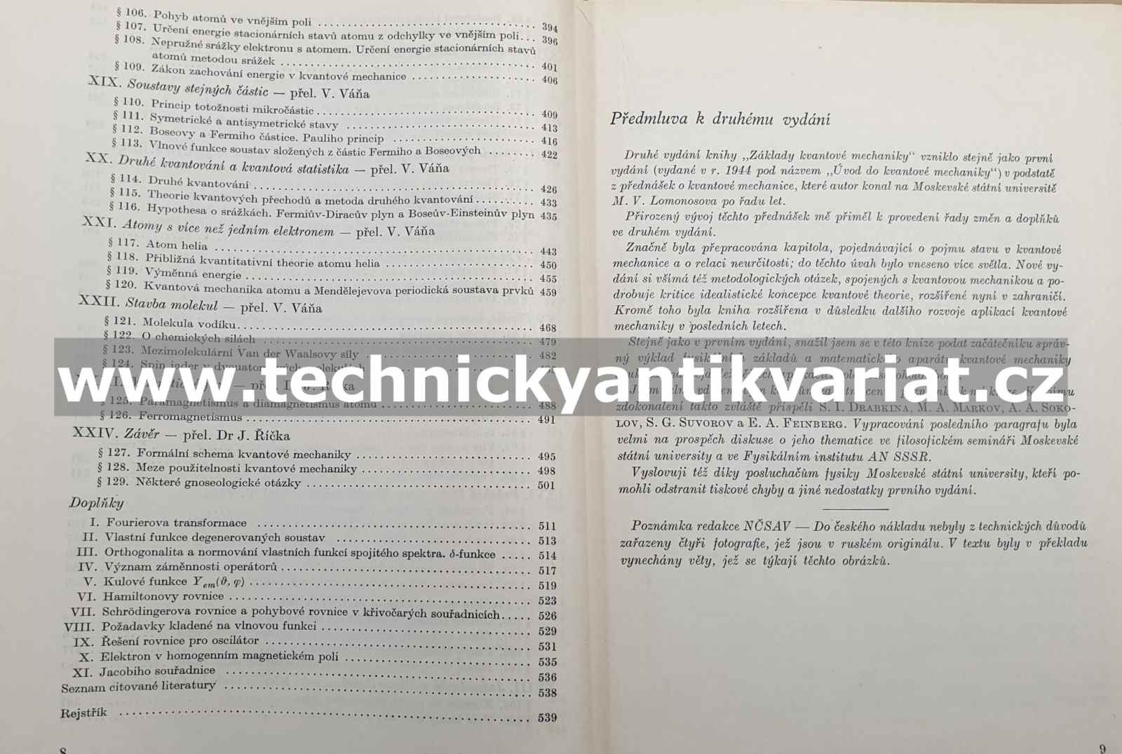 Základy kvantové mechaniky - D.I. Blochincev (1956)