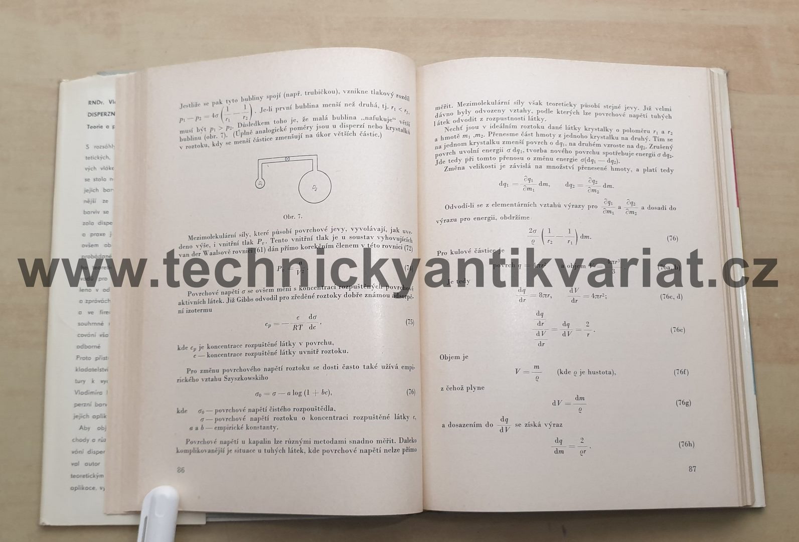 Disperzní barviva - V. Hladík (1976)