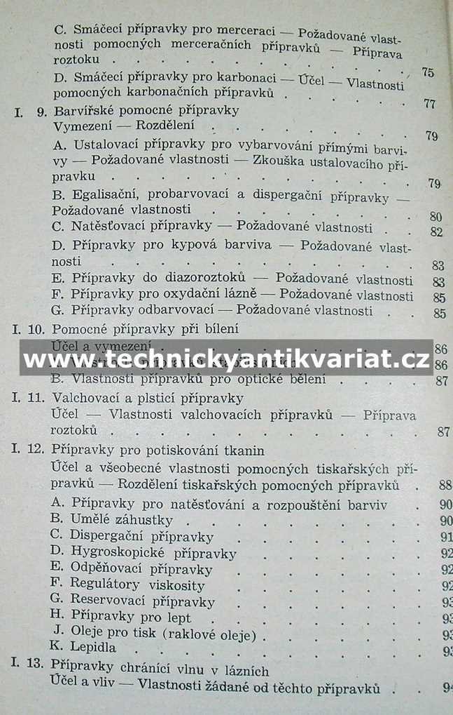 Textilní pomocné prostředky
