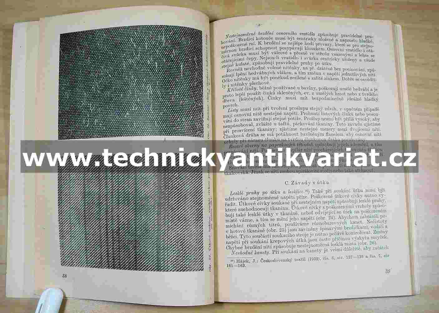 Chyby v textiliích z umělého hedvábí a buničinové stříže - Karel Schwertassek (1953)