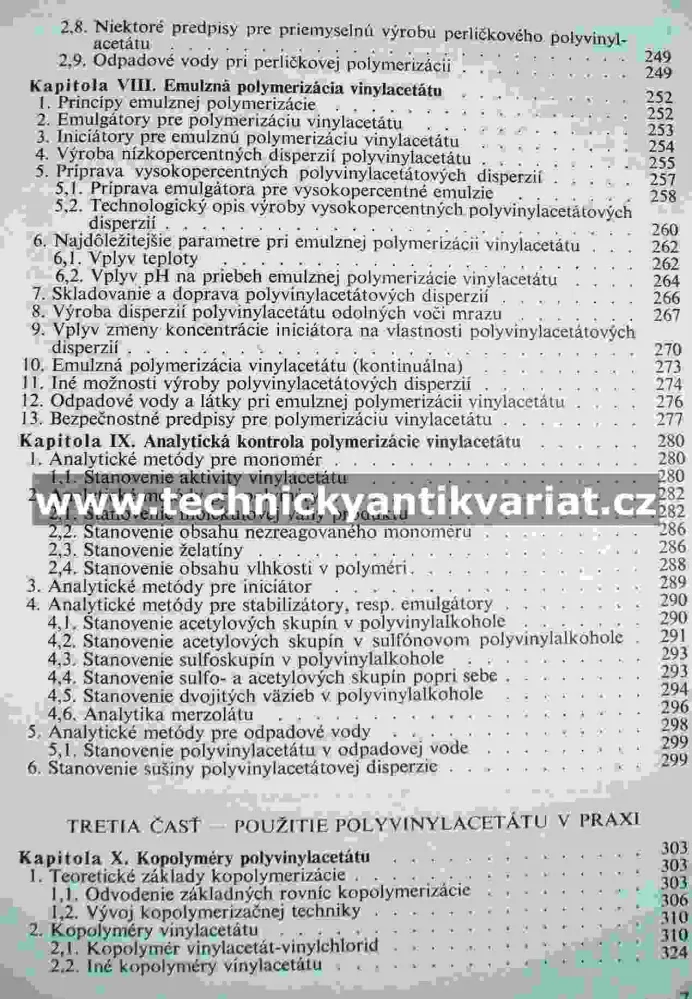 Polyvinylacelát - Gregor, Koudelka, Yanko (1962)
