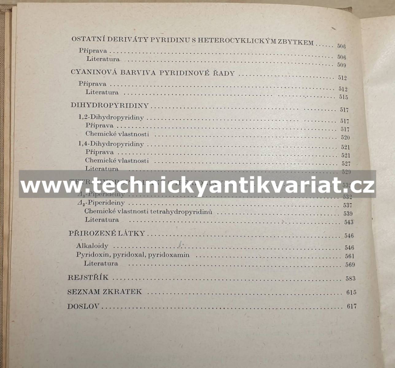 Chemie pyridinu - Ferles, Jizba (1967)