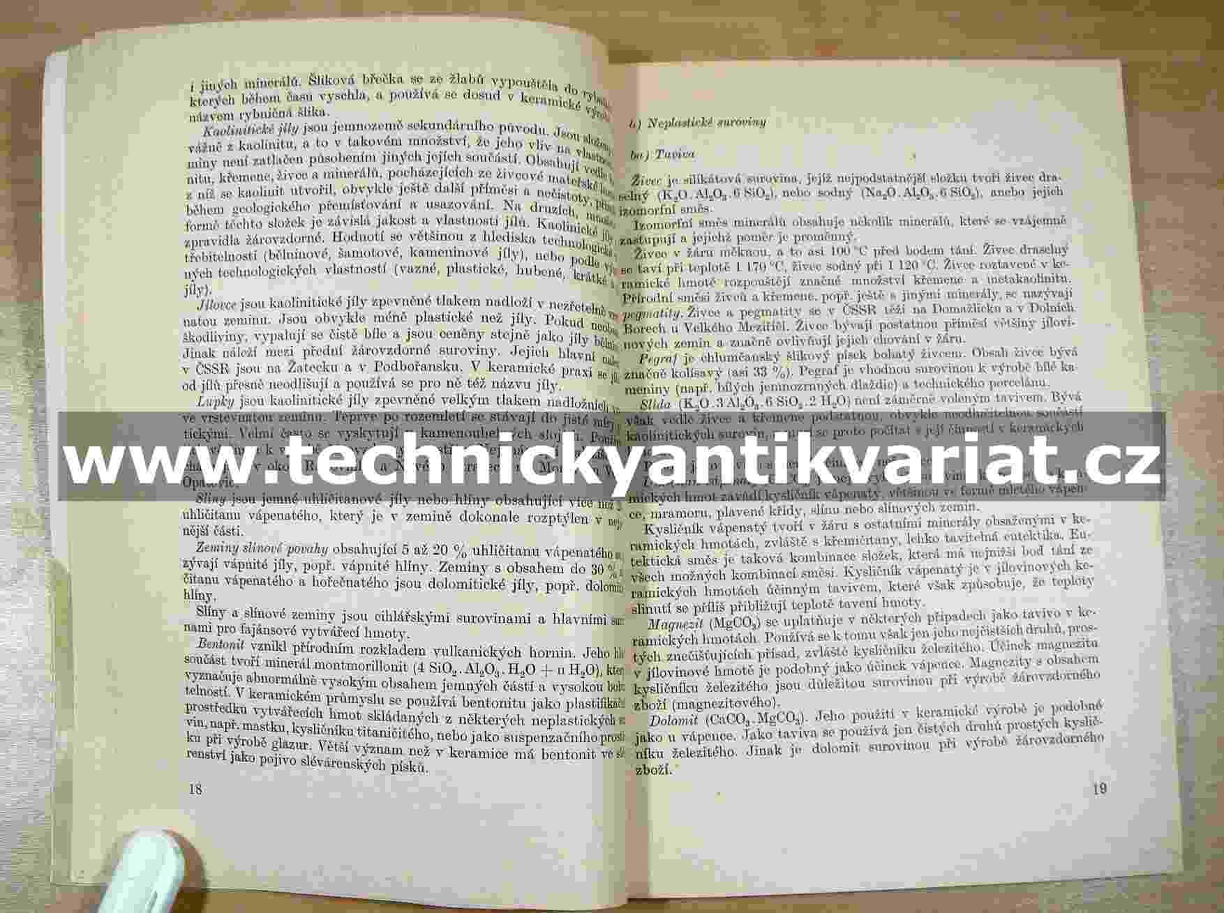 Výroba stavební keramiky a žárovzdorného zboží - F. Kubát (1966)