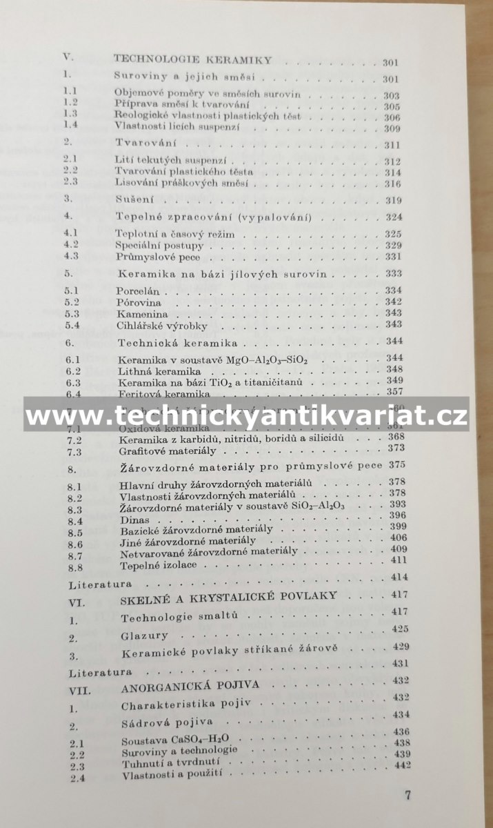 Základy technologie silikátů - Jan Hlaváč (1988)