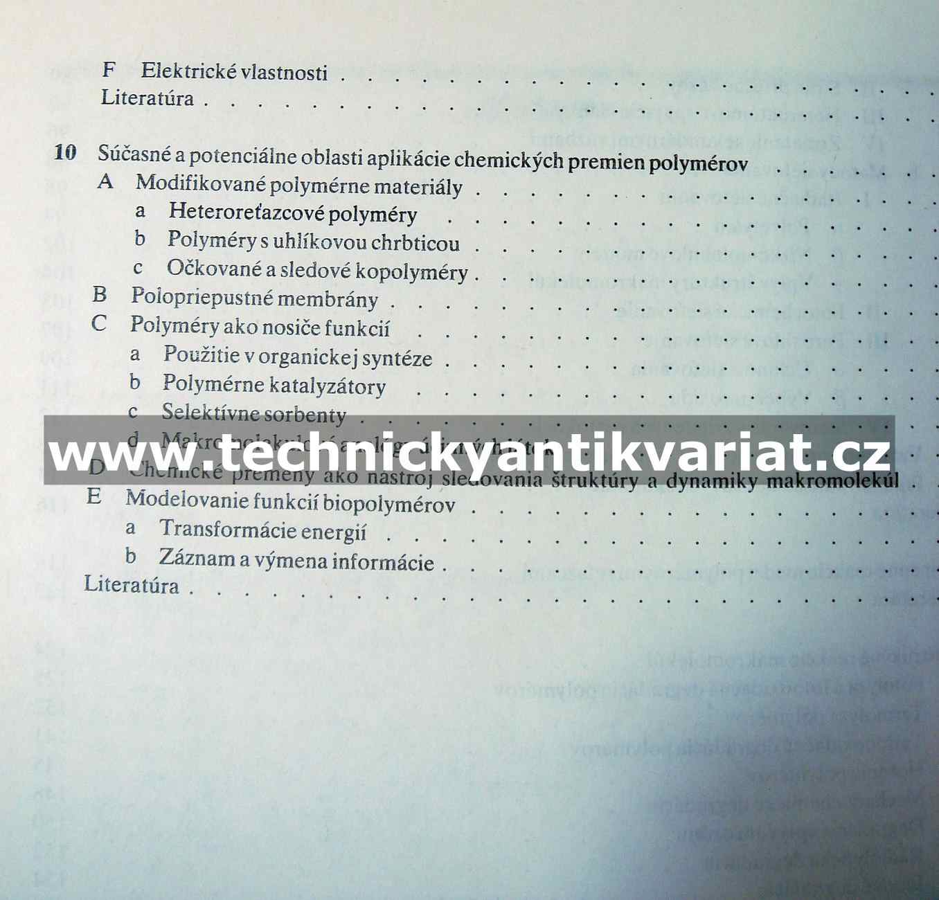 Chemické reakcie polymérov