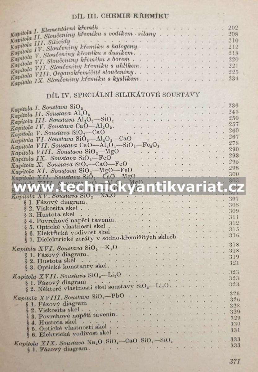 Chemie křemíku a fysikální chemie silikátů - Jevstropjev, Toporov (1956)