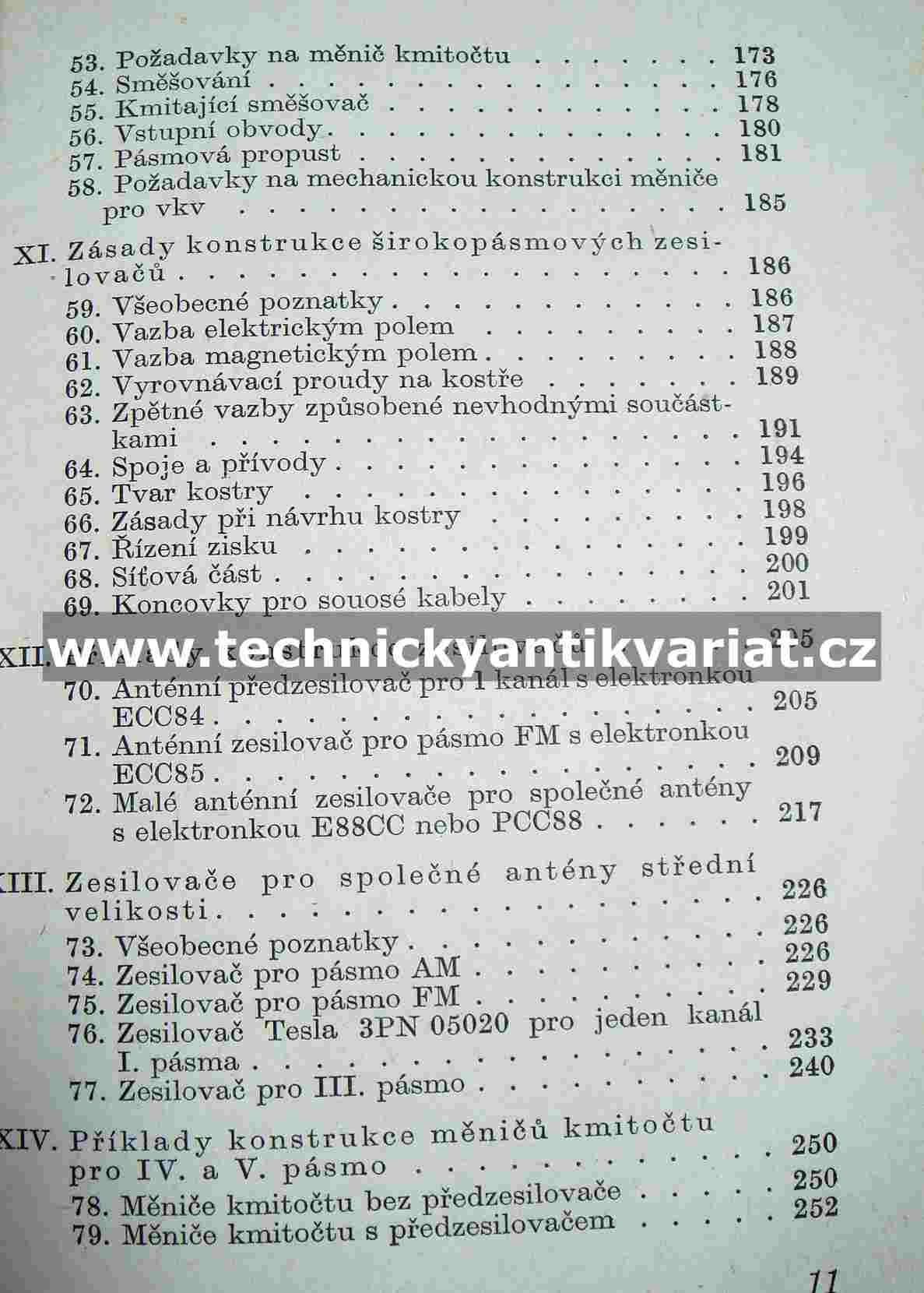Televizní anténní zesilovače a rozvody