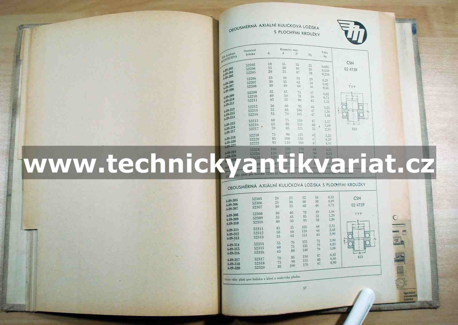 Katalog valivých ložisek