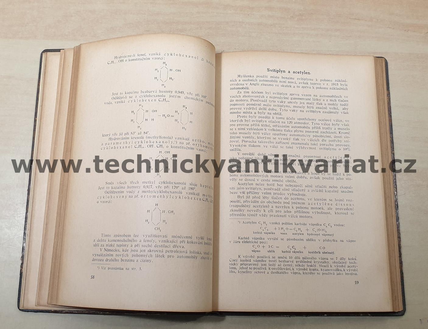 Benzín, benzol, oleje a kaučuk - Jaroslav Formánek (1922)