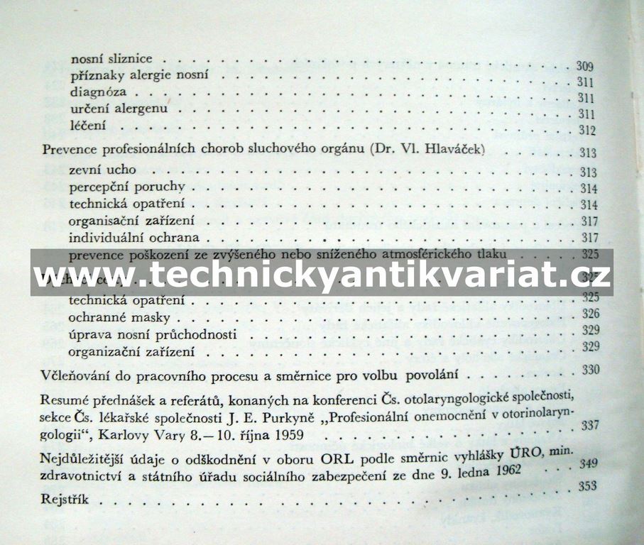 Poškození krčních, nosních a ušních orgánů vlivem zaměstnání