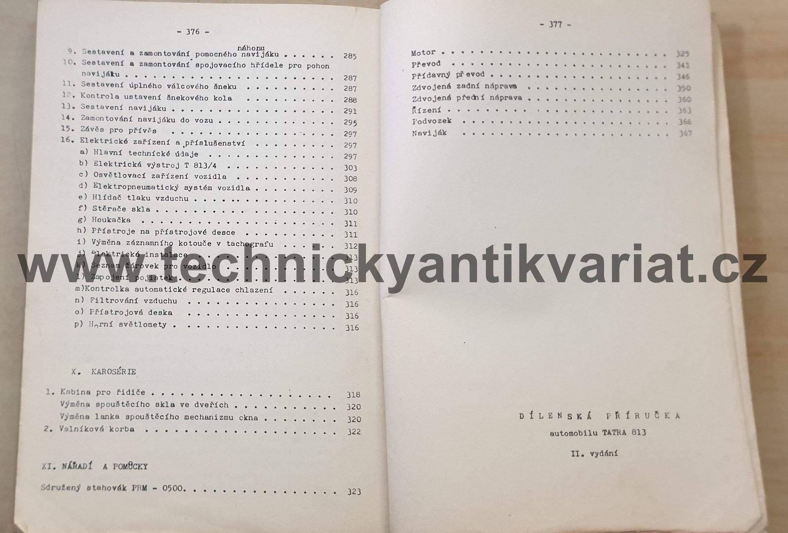 Tatra 813 - dílenská příručka 