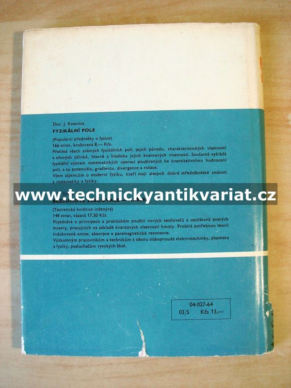 Lasery kvantové generátory světla - Karel Plátek (1964)