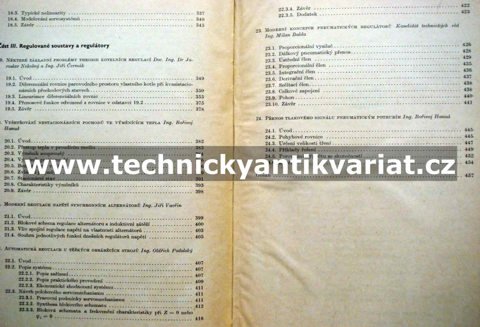 Souhrn prací o automatisaci - Zdeněk Trnka (1956)