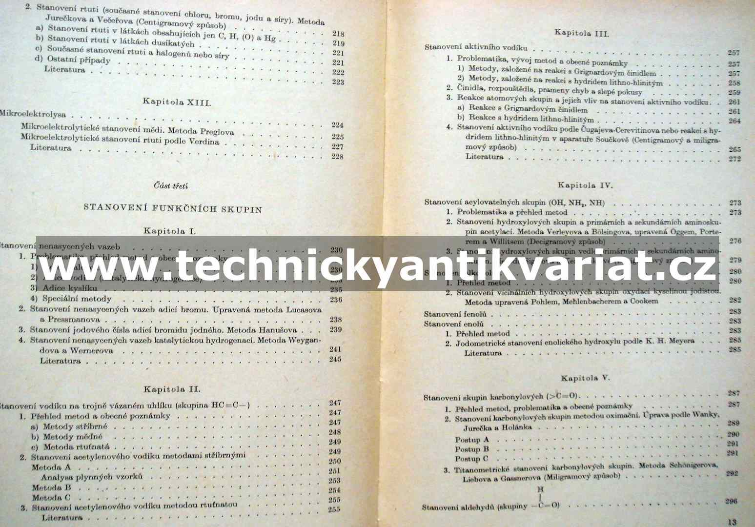 Organická analysa II.
