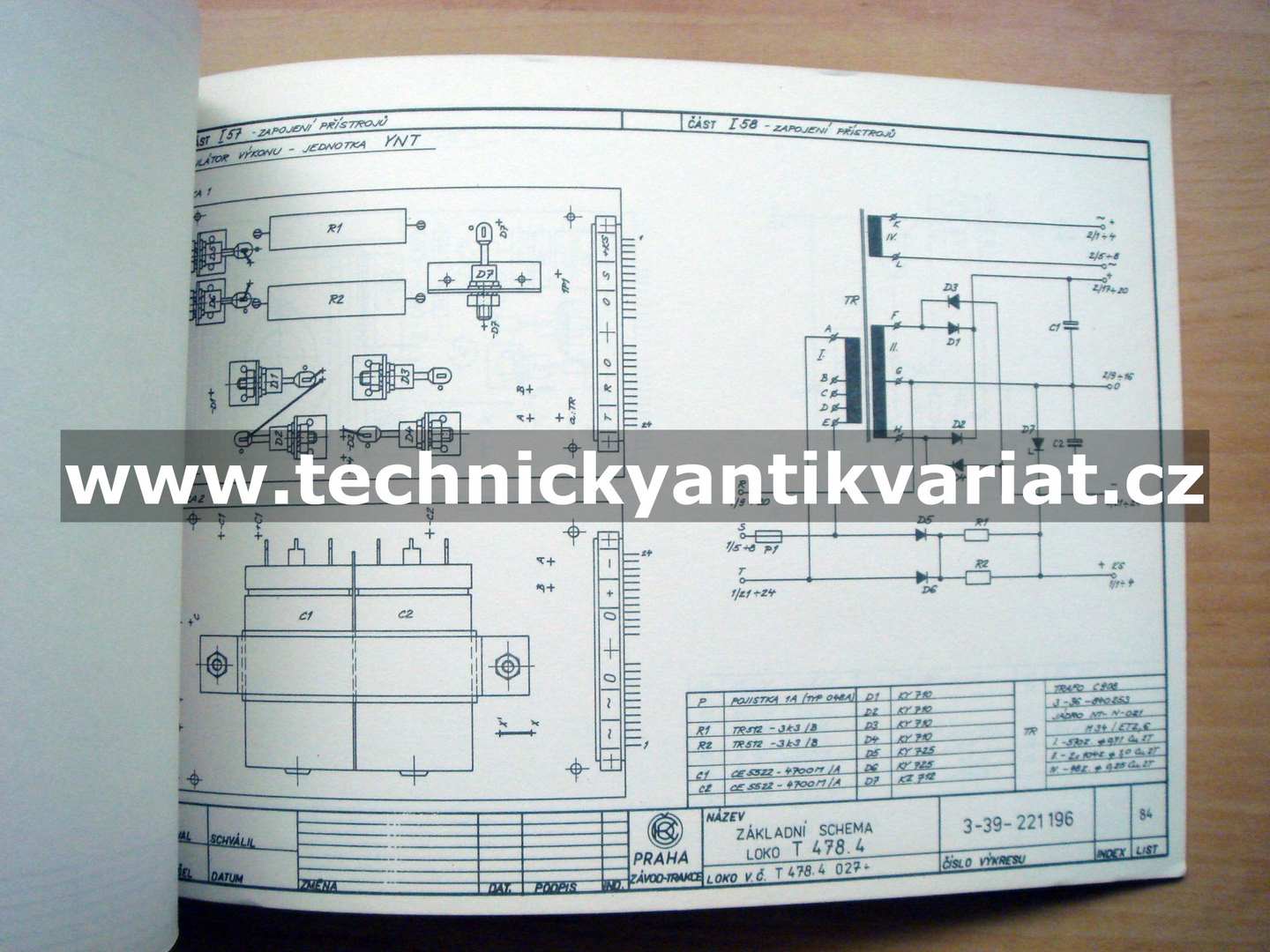 T478.4027 Schéma elektrické výzbroje