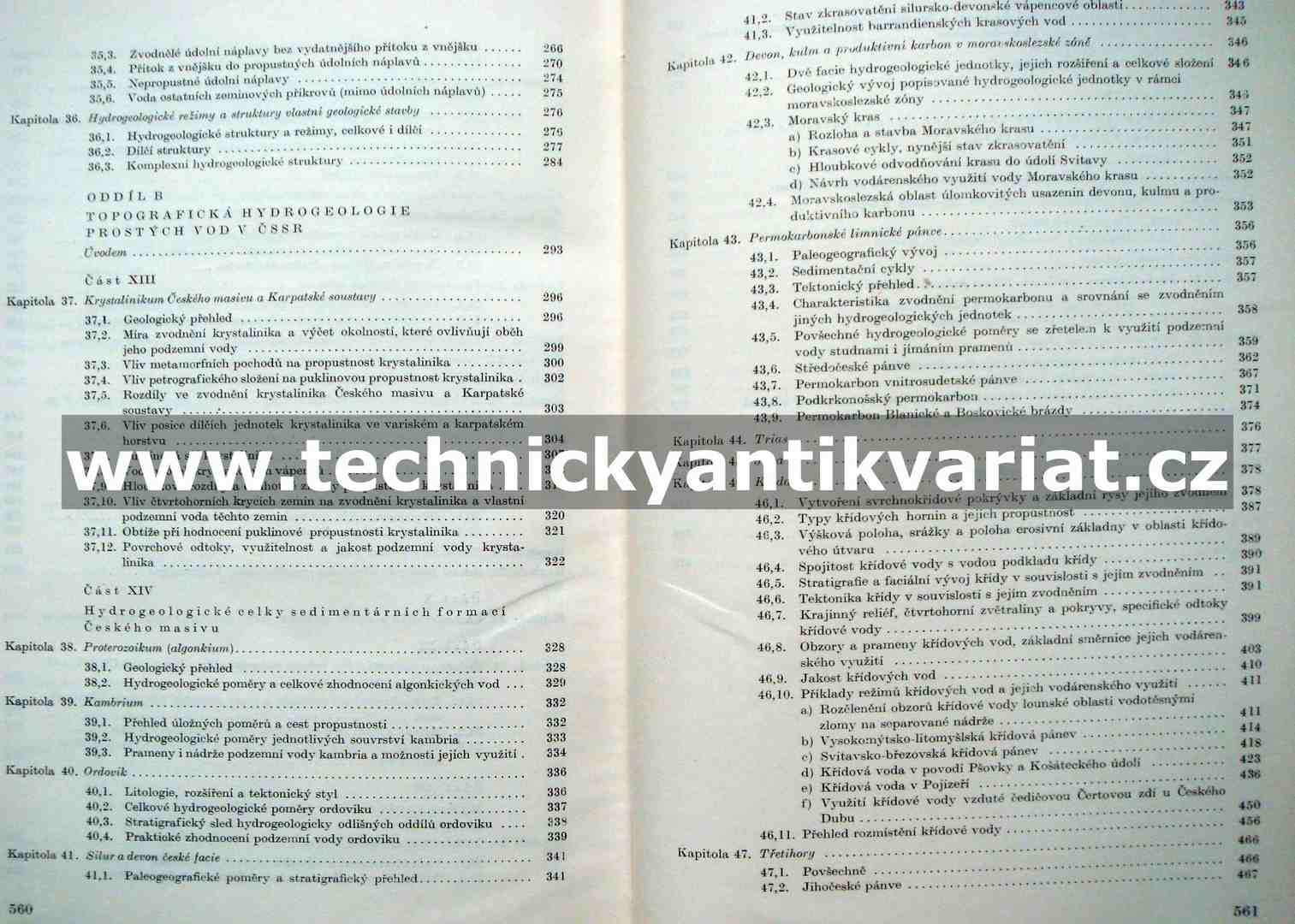 Hydrologie ČSSR I. prosté vody