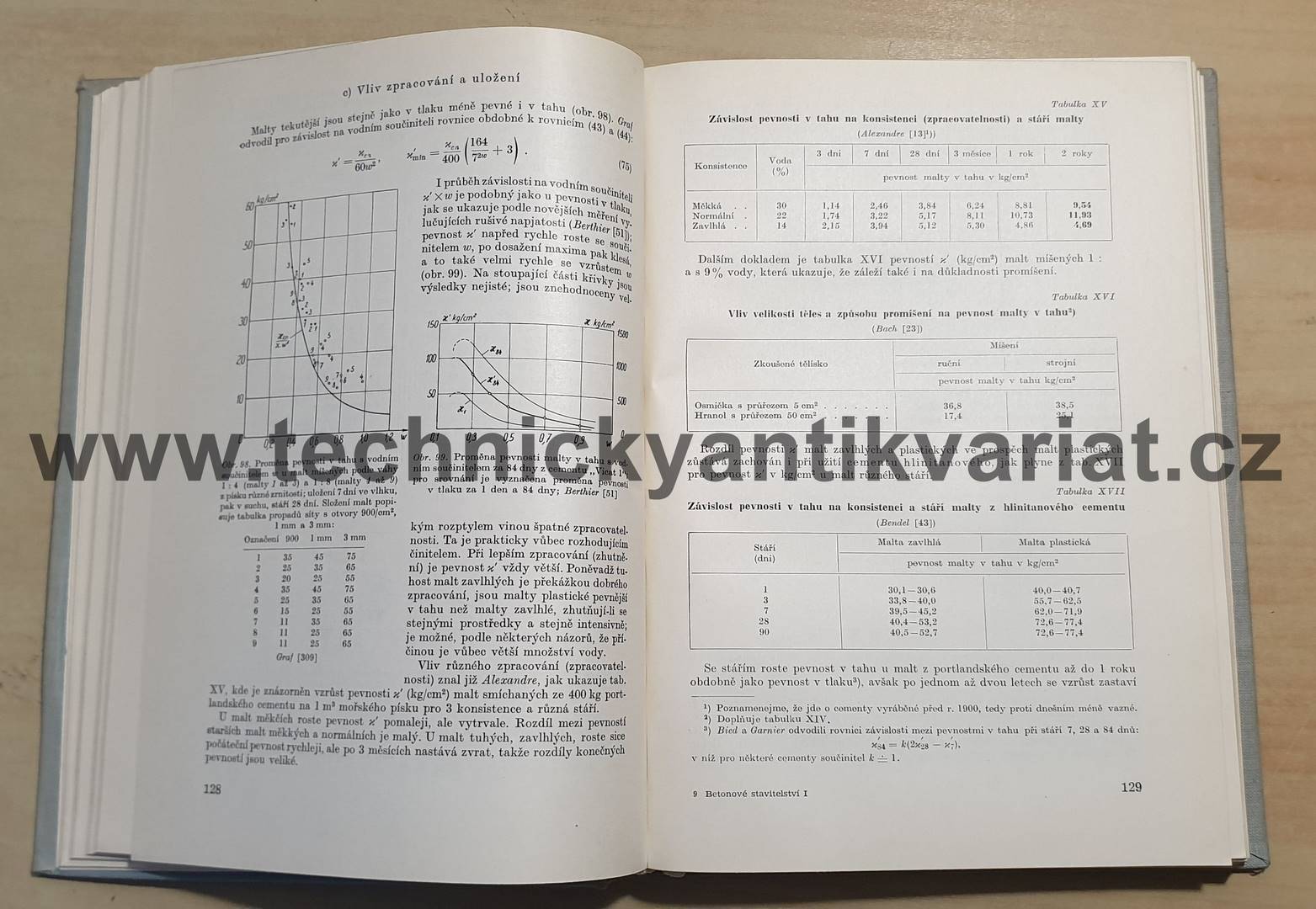 Technologie betonu III. Pevnost betonu - S. Bechyně (1959)