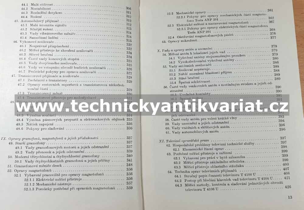 Příručka pro opravy přijímačů - W. W. Diefenbach (1961)