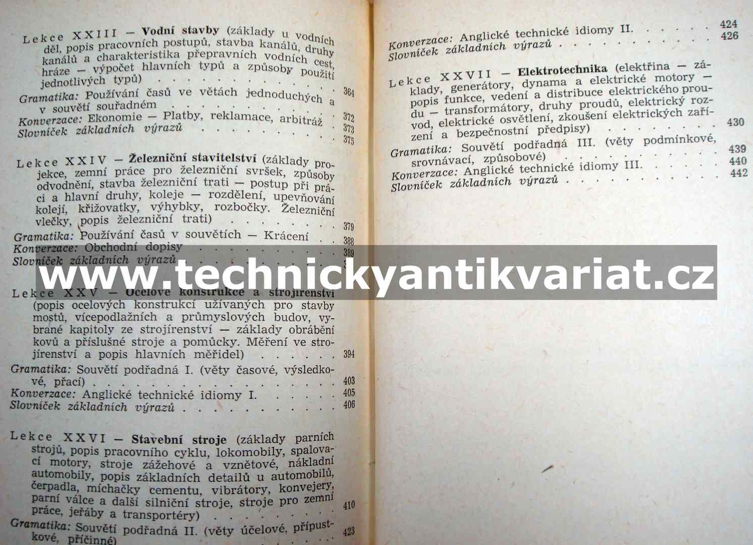 Základy technické angličtiny pro stavbaře I.,II.