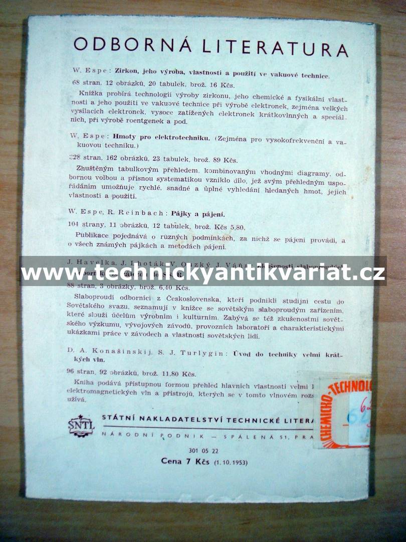 Kovar, užitečný materiál pro vakuovou techniku a stavbu spřístrojů