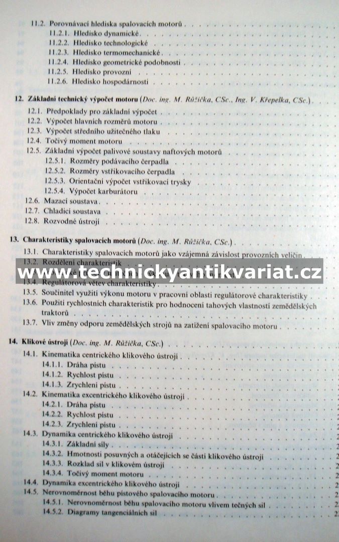 Zemědělské Traktory 2 Spalovací motory - Růžička