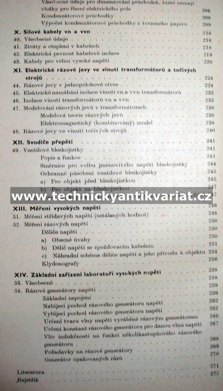 Technika vysokých napětí - Antonín Veverka (1982)