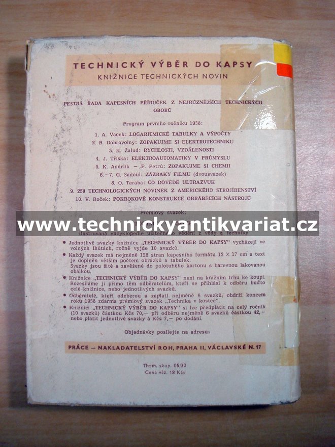 Elektrotechnické tabulky a grafy - Jiří Tříska (1958)