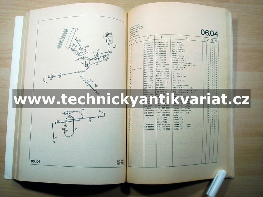 Karosa ŠM11, ŠL11, ŠD11 - katalog náhradních dílů