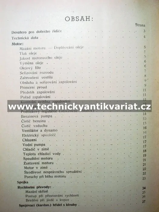 Škoda 256B - návod k obsluze