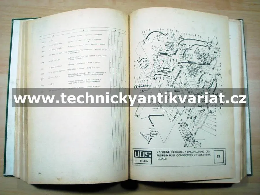 UDS 110a, 113a, 110p, 114a, 115a - katalog náhradných dielov