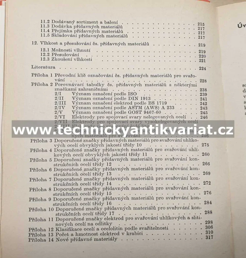 Přídavné materiály pro svařování - Kleander, Blažek (1973)
