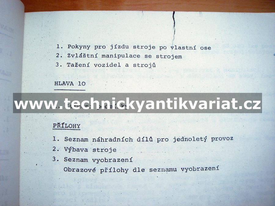 Kolový nosič KNA 250 - příručka pro provoz 
